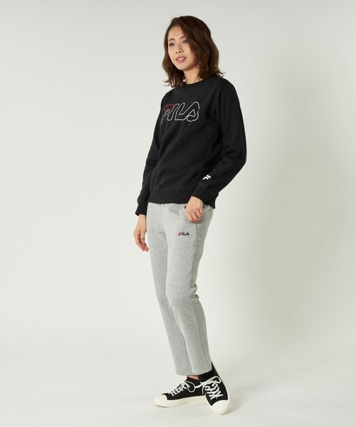 FILA（フィラ）の「裾フレアスウェットパンツ（スウェットパンツ・レディース・杢グレー/ブラック/ネイビー・LARGE/X-LARGE/MEDIUM）」の9枚目の写真