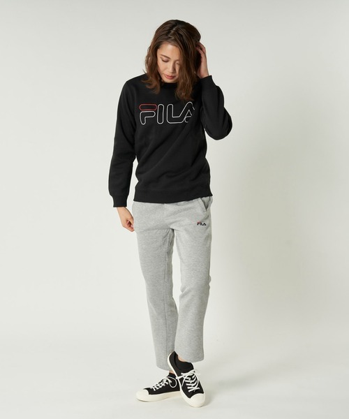 FILA（フィラ）の「裾フレアスウェットパンツ（スウェットパンツ・レディース・杢グレー/ブラック/ネイビー・LARGE/X-LARGE/MEDIUM）」の10枚目の写真