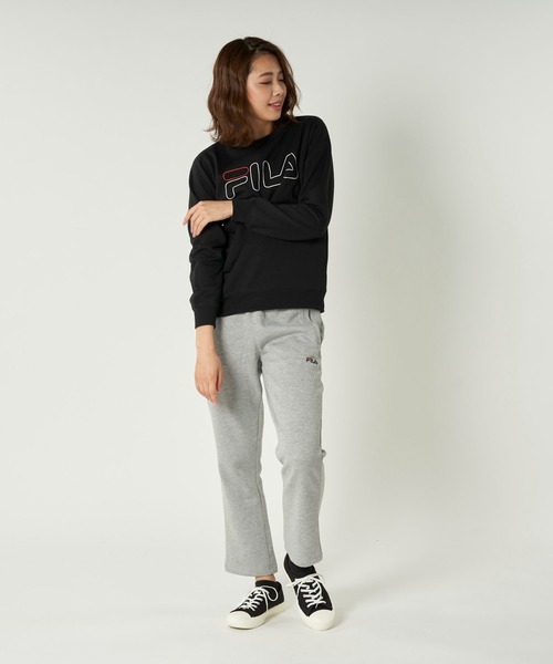 FILA（フィラ）の「裾フレアスウェットパンツ（スウェットパンツ・レディース・杢グレー/ブラック/ネイビー・LARGE/X-LARGE/MEDIUM）」の12枚目の写真