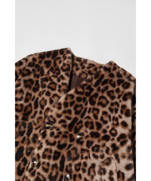 WCJ（ダブルシージェイ）の「レオパードコート（ノーカラーコート