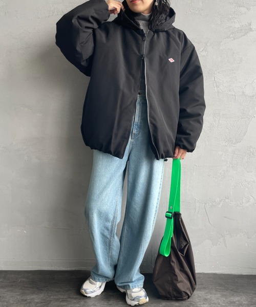 DANTON（ダントン）の「[DANTON/ダントン] ワンポイントロゴ フーデッドダウンジャケット（ダウンジャケット/コート・レディース・ブラック/オリーブ・M/L）」の9枚目の写真