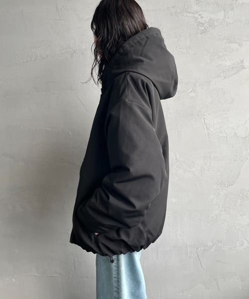 DANTON（ダントン）の「[DANTON/ダントン] ワンポイントロゴ フーデッドダウンジャケット（ダウンジャケット/コート・レディース・ブラック/オリーブ・M/L）」の14枚目の写真