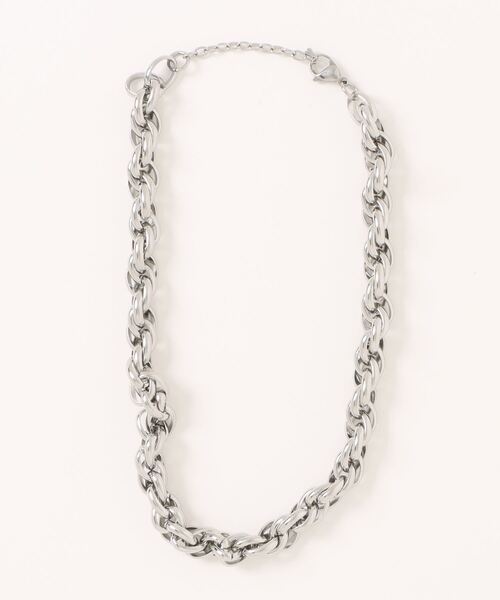 LOWRYS FARM（ローリーズファーム）の「ステンレスBIGチェーンネックレス　249405（ネックレス・レディース・その他/ホワイト/ブルー系その他・FREE）」の3枚目の写真