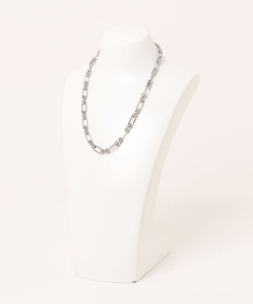 LOWRYS FARM（ローリーズファーム）の「ステンレスBIGチェーンネックレス　249405（ネックレス・レディース・その他/ホワイト/ブルー系その他・FREE）」の4枚目の写真