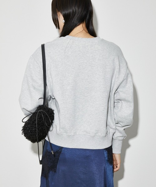 Firsthand（ファーストハンド）の「Firsthand/ファーストハンド オーガニックコットンローズラメプリントスウェット（スウェット・レディース・ネイビー/グレー/チャコールグレー・FREE）」の4枚目の写真