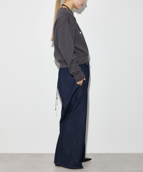 Firsthand（ファーストハンド）の「Firsthand/ファーストハンド オーガニックコットンローズラメプリントスウェット（スウェット・レディース・ネイビー/グレー/チャコールグレー・FREE）」の20枚目の写真