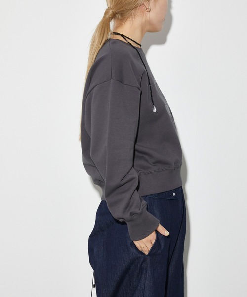 Firsthand（ファーストハンド）の「Firsthand/ファーストハンド オーガニックコットンローズラメプリントスウェット（スウェット・レディース・ネイビー/グレー/チャコールグレー・FREE）」の14枚目の写真