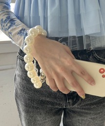 Casselini（キャセリーニ）の「【Casselini】ダブルビーズハンドストラップ 245-110806（スマホグッズ）」