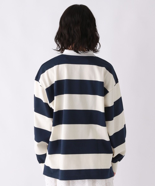 repipi armario(レピピ アルマリオ)の「ボーダールーズラガーロンT(Tシャツ/カットソー・キッズ・ブラック/レッド/ネイビー・MEDIUM/LARGE)」の18枚目の写真
