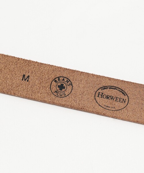 BEAMS PLUS(ビームスプラス)の「Plate Belt Horween Leather(ベルト・メンズ・ブラック/ブラウン・M(95cm)/S(87cm)/L(103cm))」の8枚目の写真