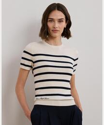 LAUREN RALPH LAUREN ラルフローレン　半袖　ニットセーター POLO RALPH LAUREN(ポロラルフローレン)：半袖ニットセーター