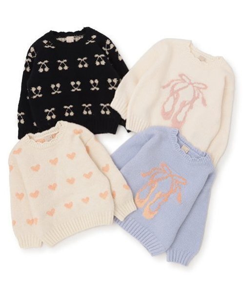 petit main（プティマイン）の「【フワもちっと/リンク】アソートニット(キッズサイズ)（ニット/セーター・キッズ・アイボリー/ライトブルー/オフホワイト/ネイビー・M/L/S）」の21枚目の写真