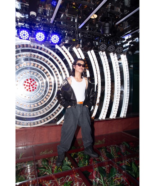 KEBOZ（ケボズ）の「DAC STUDS LEATHER VARSITY JACKET（スタジャン