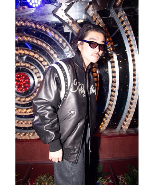DAC STUDS LEATHER VARSITY JACKET（スタジャン）｜KEBOZ