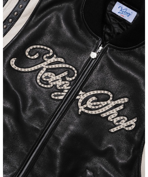 DAC STUDS LEATHER VARSITY JACKET（スタジャン）｜KEBOZ