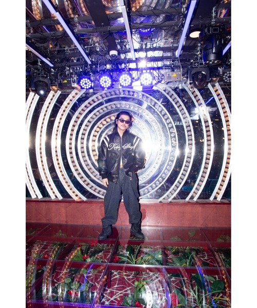 KEBOZ(ケボズ)の「DAC STUDS LEATHER VARSITY JACKET(スタジャン・メンズ・ブラック・M/L/XL)」の11枚目の写真