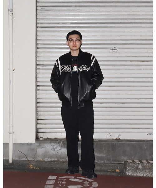 Keboz スタジャン DAC STUDS LEATHER VARSITY JACKET（スタジャン）｜KEBOZ