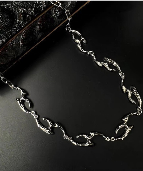 FreeZone（フリーゾーン）の「不規則なスチールネックレス（ネックレス・メンズ・シルバー系その他/シルバー・FREE）」の11枚目の写真