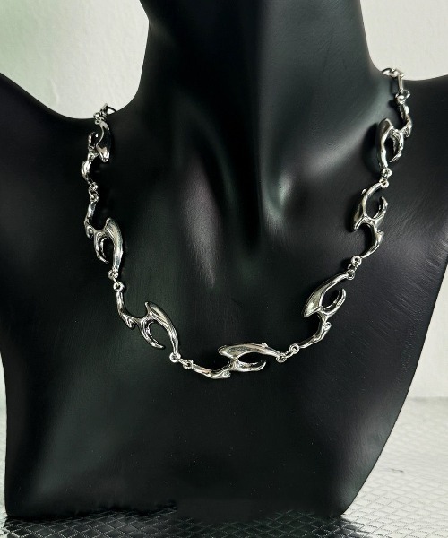 FreeZone（フリーゾーン）の「不規則なスチールネックレス（ネックレス・メンズ・シルバー系その他/シルバー・FREE）」の12枚目の写真