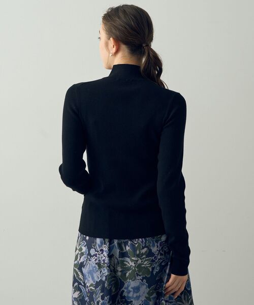 YECCA VECCA(イェッカヴェッカ)の「ハイネックリブニット(ニット/セーター・レディース・ライトグレー/サックスブルー/ブラック/アイボリー・FREE)」の20枚目の写真