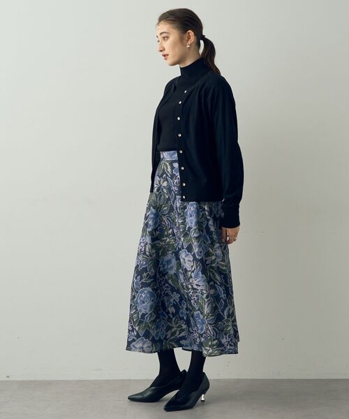 YECCA VECCA(イェッカヴェッカ)の「ハイネックリブニット(ニット/セーター・レディース・ライトグレー/サックスブルー/ブラック/アイボリー・FREE)」の22枚目の写真