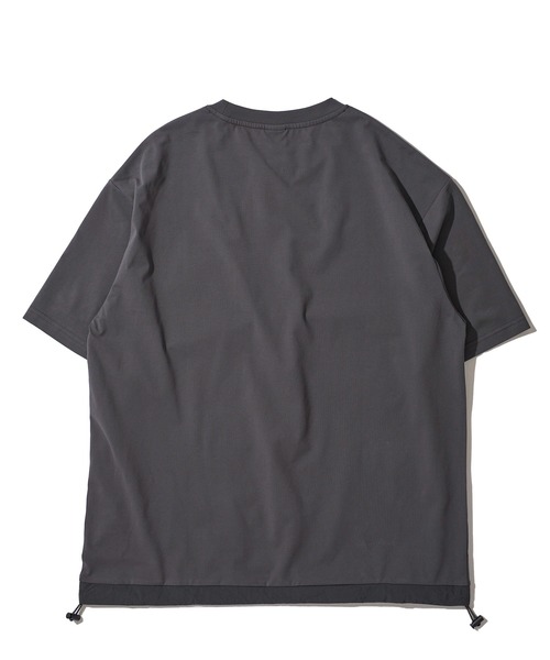 GERRY（ジェリー）の「【GERRY/ジェリー】ドライタッチ ナイロンポケット付き ショートスリーブTシャツ / ドローコードTシャツ（Tシャツ/カットソー・メンズ・ライトグレー/チャコールグレー/アイボリー/カーキ/ブラック・X-LARGE/LARGE/MEDIUM）」の13枚目の写真