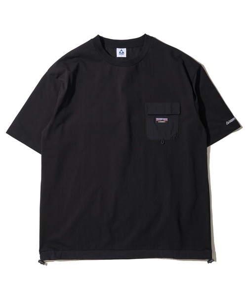GERRY（ジェリー）の「【GERRY/ジェリー】ドライタッチ ナイロンポケット付き ショートスリーブTシャツ / ドローコードTシャツ（Tシャツ/カットソー・メンズ・ライトグレー/チャコールグレー/アイボリー/カーキ/ブラック・X-LARGE/LARGE/MEDIUM）」の17枚目の写真