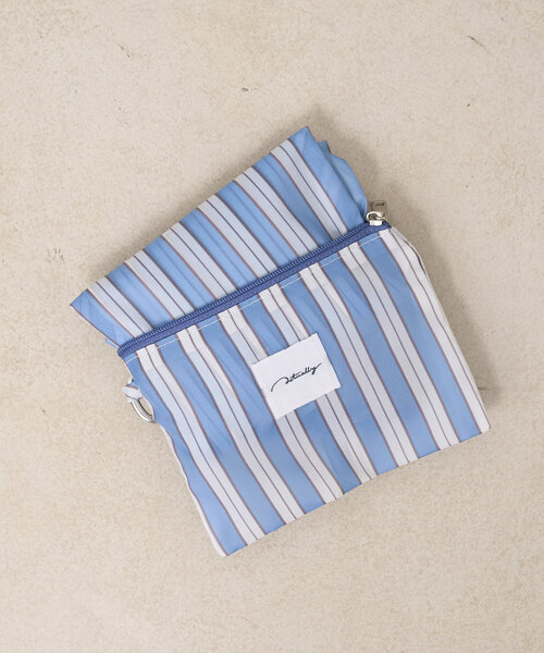 Actually（アクチュアリー）の「ストライプエコバッグ（トートバッグ・レディース・イエロー/ブルー・0）」の7枚目の写真