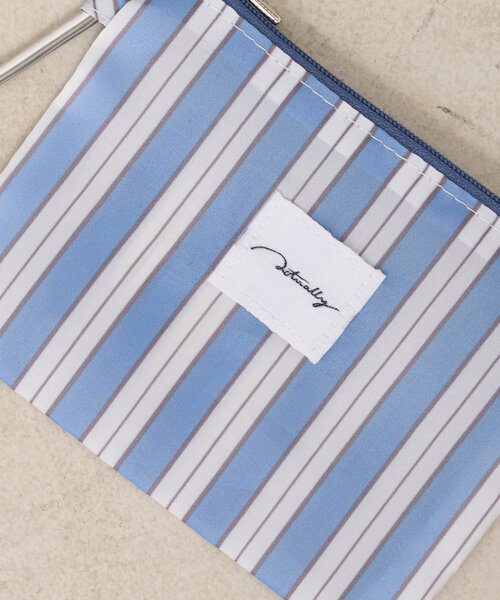 Actually（アクチュアリー）の「ストライプエコバッグ（トートバッグ・レディース・イエロー/ブルー・0）」の5枚目の写真