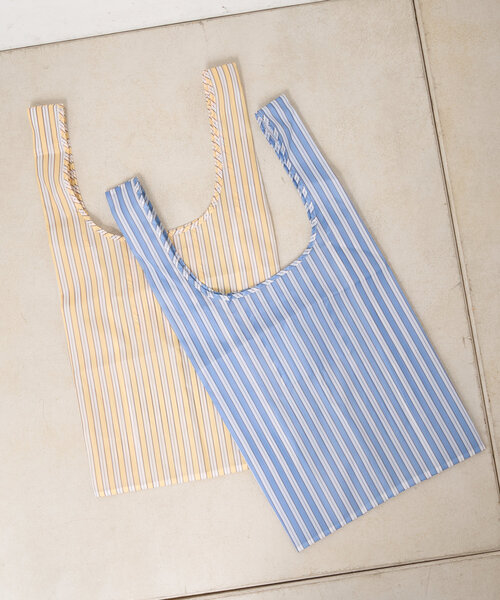 Actually（アクチュアリー）の「ストライプエコバッグ（トートバッグ・レディース・イエロー/ブルー・0）」の19枚目の写真