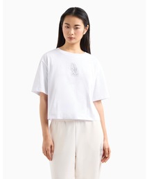 ARMANI EXCHANGE | 【A|X アルマーニ エクスチェンジ】AXロゴ　半袖クルーネックTシャツ/CROPPED（EC限定カラー含）(Tシャツ/カットソー)
