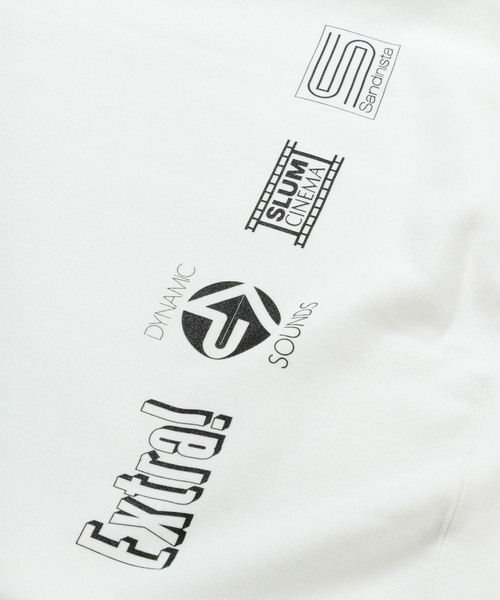 Sandinista（サンディニスタ）の「Vintage 01 Graphic Sweatshirt / アーカイブグラフィック入り裏毛トレーナー（スウェット・メンズ・ネイビー/ホワイト/ヘザーグレー/ブラック・X-LARGE/LARGE/MEDIUM）」の5枚目の写真