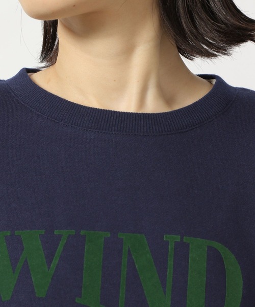 LAKOLE（ラコレ）の「フロッキーロゴスウェット / 291068（スウェット・レディース・ネイビー/オートミール/チャコール・MEDIUM/SMALL）」の17枚目の写真