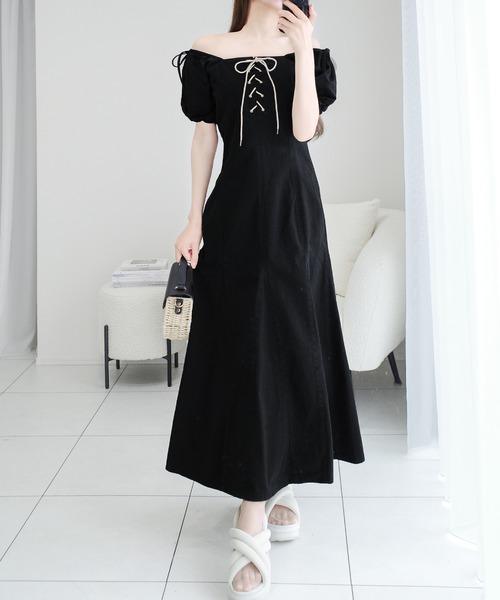 ○未使用品○drosofilaドロソフィラ レースコットンワンピース 36 セール】【mily bilet】一枚でトレンドスタイル完成！綿100