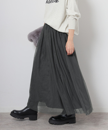 JOURNAL STANDARD relume | 《WEB限定追加3》ウォッシャブルチュールイージースカート(スカート)