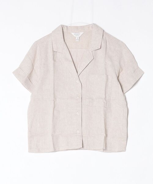 BANANA REPUBLIC FACTORY STORE（バナナリパブリック ファクトリーストア）の「BANANA REPUBLIC FACTORY STORE　　リネンブレンド半袖シャツ（シャツ/ブラウス・レディース・ホワイト/ベージュ/オレンジ/イエロー/グリーン/ホワイト系その他/ベージュ系その他/グリーン系その他/ホワイト系その他2・M/S/XS/L）」の15枚目の写真