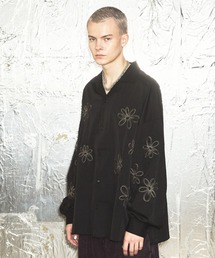 ajouter flow（アジューテフロー）の「【ajouter flow】flower embroidery log sleeve shirt（シャツ/ブラウス）」