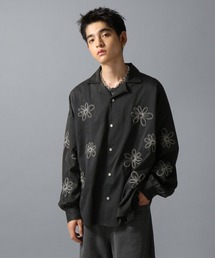 ajouter flow（アジューテフロー）の「【ajouter flow】flower embroidery log sleeve shirt（シャツ/ブラウス）」