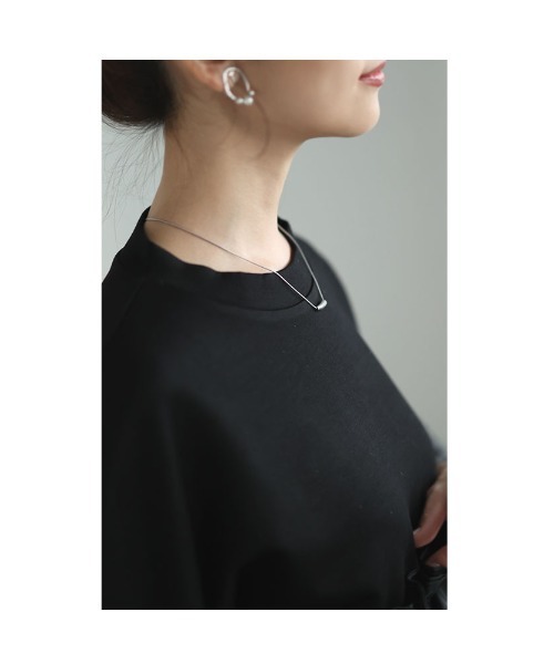 Sawa a la mode（サワアラモード）の「オーガンジー切り替えトップス（Tシャツ/カットソー・レディース・ブラック/ホワイト系その他・FREE）」の16枚目の写真