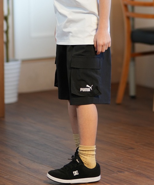 セール】PUMA/プーマ ESS NO.1 ﾛｺﾞ ｳｰﾌﾞﾝ ｶｰｺﾞ キッズ ショーツ