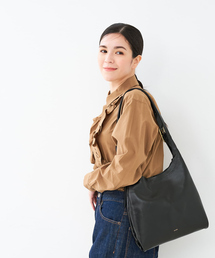 【WEB限定】【BEAURE/ヴュレ】カウレザー トライアングル トートバッグ