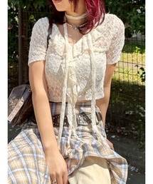 EVRIS | チョーカーレーストップス(Tシャツ/カットソー)