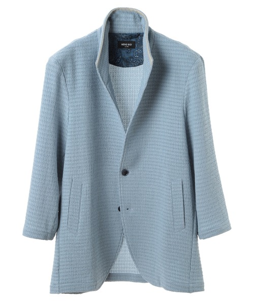 MEN'S BIGI（メンズビギ）の「トリコットジャージ素材カットジャケット（その他アウター・メンズ・ベージュ/ネイビー/サックスブルー・03/02/01/04）」の3枚目の写真