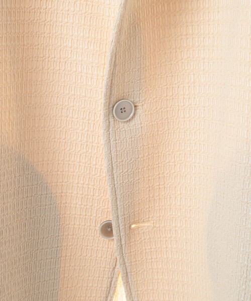 MEN'S BIGI（メンズビギ）の「トリコットジャージ素材カットジャケット（その他アウター・メンズ・ベージュ/ネイビー/サックスブルー・03/02/01/04）」の12枚目の写真