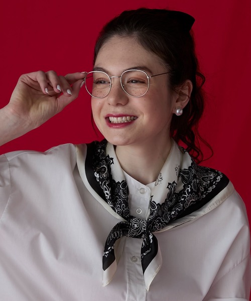 BONLECILL Marche（ボンルシールマルシェ）の「【BONLECILL Marche】《選べる22柄！》アソートマルチスカーフ 70×70（バンダナ/スカーフ・レディース・ブラック/ホワイト/ネイビー/レッド/アイボリー/ミント/ブルー/ピンク/オレンジ/イエロー/ライトブルー/ライトピンク/イエロー系その他/アイボリー系/ネイビー系/ブラック系その他/オフホワイト/レッド系/グリーン/ホワイト系その他/ブラック系その他2/サックスブルー/レッド系1・FREE）」の7枚目の写真