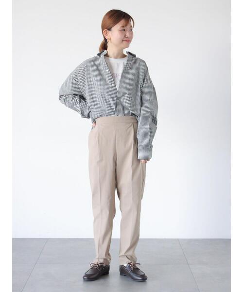 Lugnoncure（ルノンキュール）の「ストレッチテーパードパンツ（その他パンツ・レディース・オフホワイト/ブラック/ネイビー/ベージュ・S/M/L）」の6枚目の写真