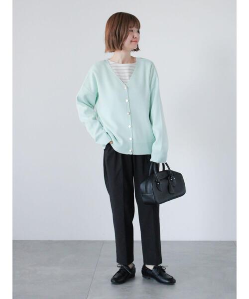 Lugnoncure（ルノンキュール）の「ストレッチテーパードパンツ（その他パンツ・レディース・オフホワイト/ブラック/ネイビー/ベージュ・S/M/L）」の9枚目の写真