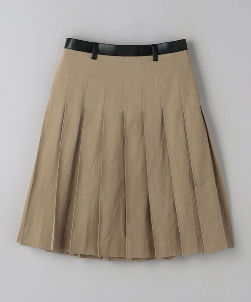 JANE SMITH / JOHN SMITH(ジェーンスミスジョンスミス)の「<JANE SMITH>コットンチノクロス プリーツラップスカート(スカート・レディース・ベージュ・36)」の2枚目の写真