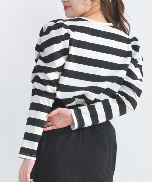 PICCIN（ピッチン）の「袖ギャザーカットソー（Tシャツ/カットソー・レディース・アイボリー/オフホワイト/モカ・M）」の7枚目の写真