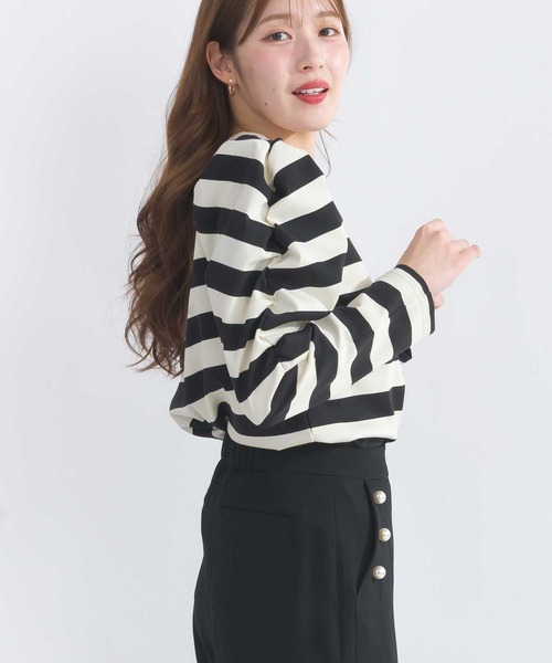 PICCIN（ピッチン）の「袖ギャザーカットソー（Tシャツ/カットソー・レディース・アイボリー/オフホワイト/モカ・M）」の13枚目の写真